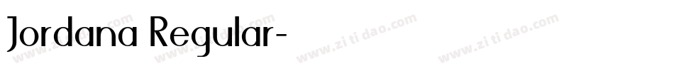 Jordana Regular字体转换